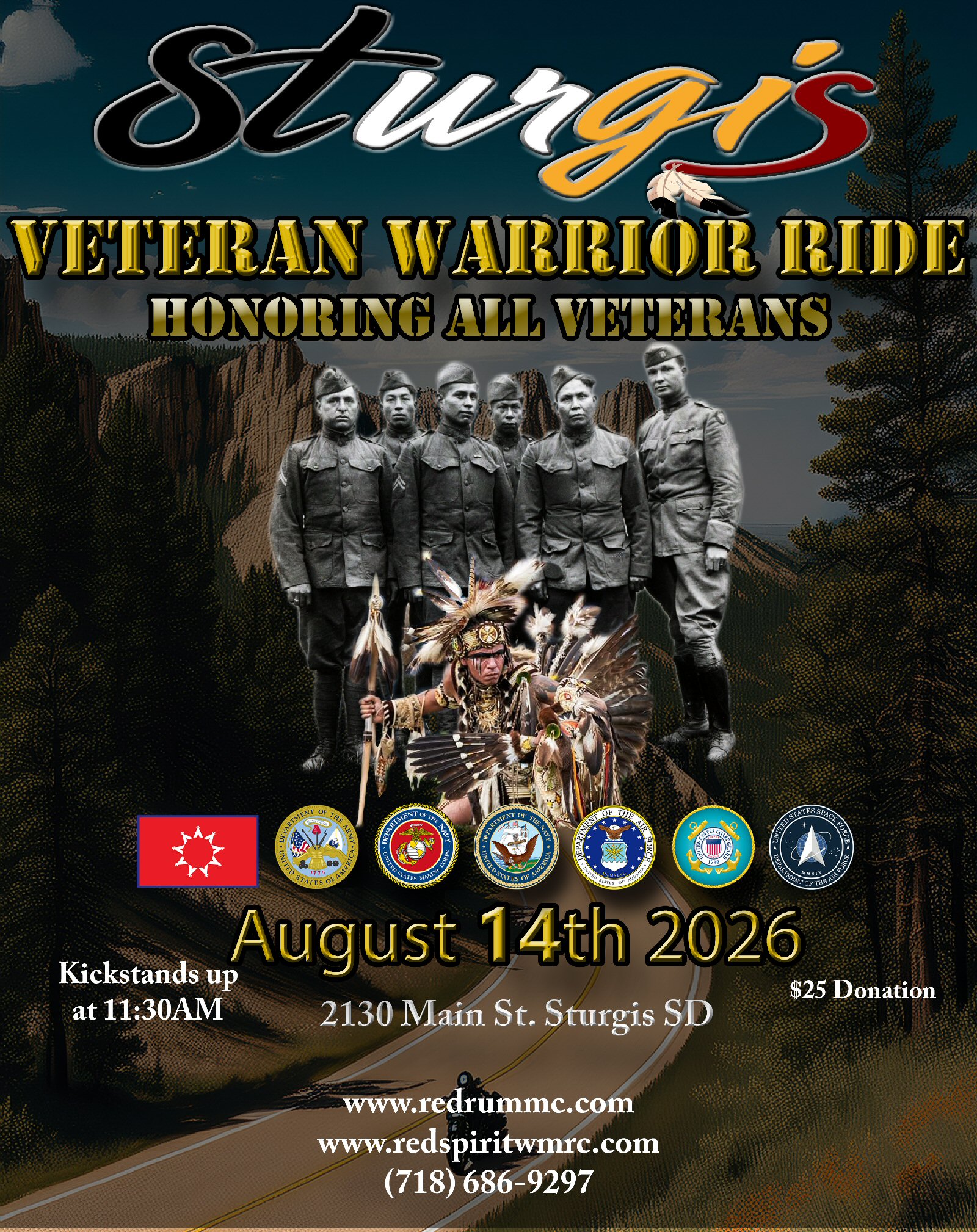 Redrum Veterans Ride Sturgis 2026